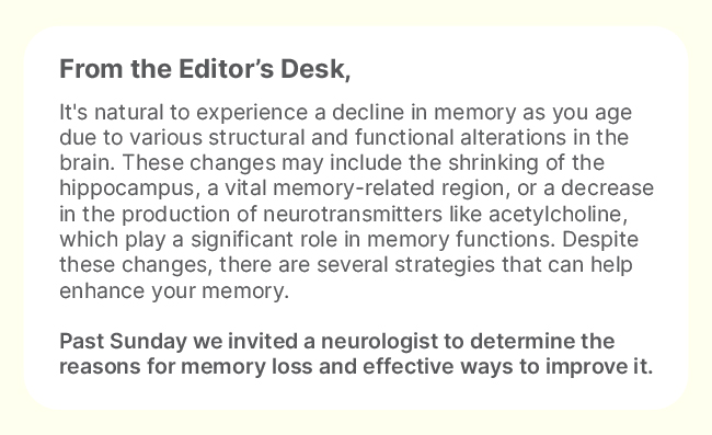 From the Editor's Desk